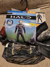 Disguise Spartan Emile Halo Muscles Costume Boys Medium 8-10 Halloween Cosplay