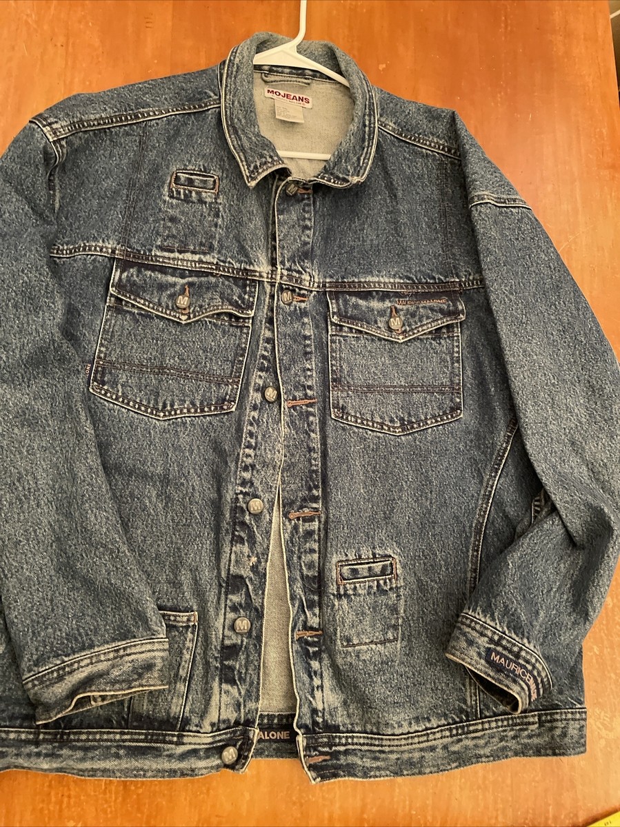 Vintage 90s Maurice Malone Mo Jeans MOJEANS Denim Trucker