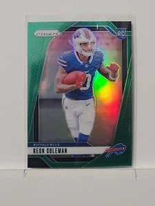 2024 PANINI PRIZM GREEN PRIZM #362 KEON COLEMAN RC