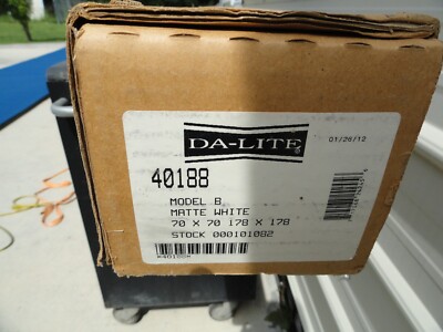 DA-LITE 40188 Model B 70'' x 70'' Matte White Projection Screen NEW IN BOX