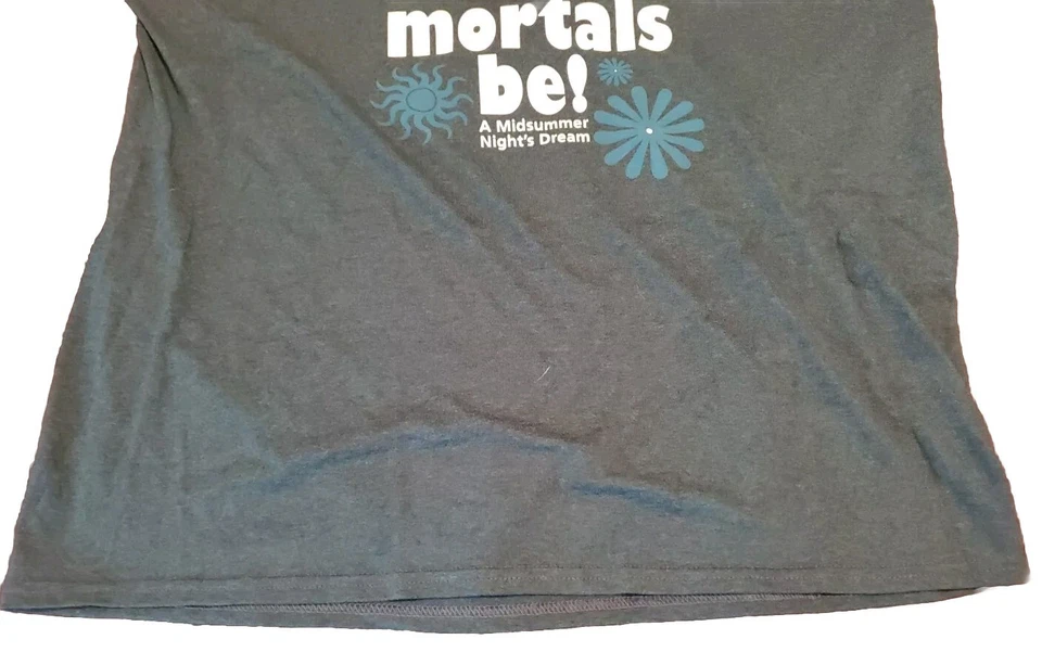 Shakespeare's Globe What Fools These Mortals Are T-shirt 100% cotton men's XL - Image 2 of 4