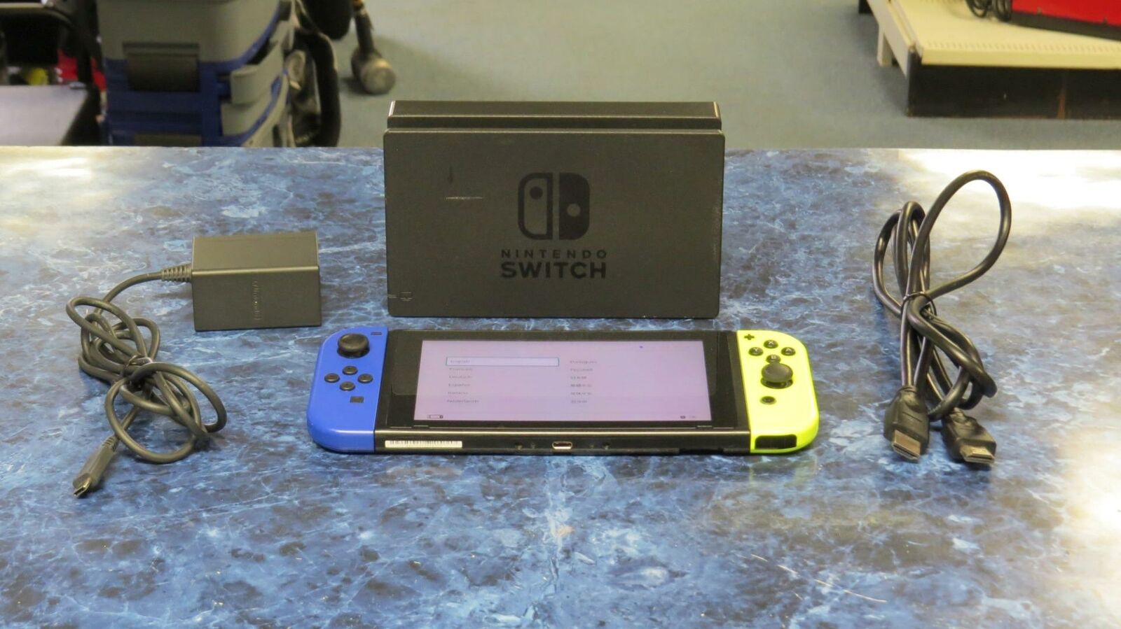 EMPTY BOX ONLY Nintendo Switch Joy-con Dark Blue Yellow Joycon US Version