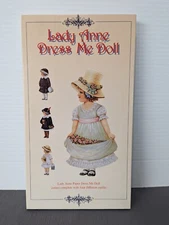 Vintage 1984 Lady Anne Dress Me Doll, England Complete Paperdoll set