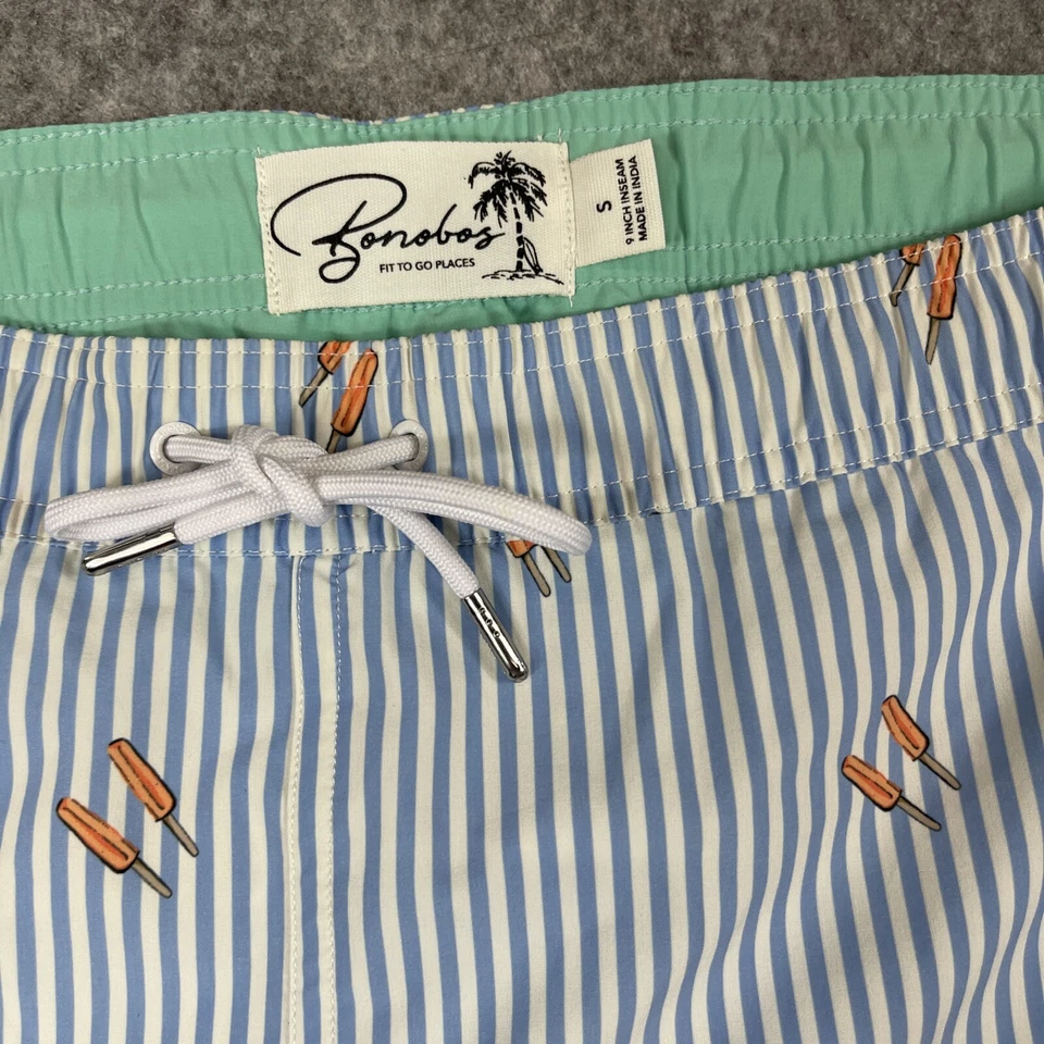 Lote de 2 Bonobos Bañador Board Shorts Multicolor Estampado Completo Para Hombres Pequeño 9" Foto 3 de 4