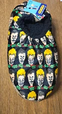 Beavis And Butt-Head  MTV Christmas Fuzzy Slipper Socks Mens Size L/XL 10-12 New