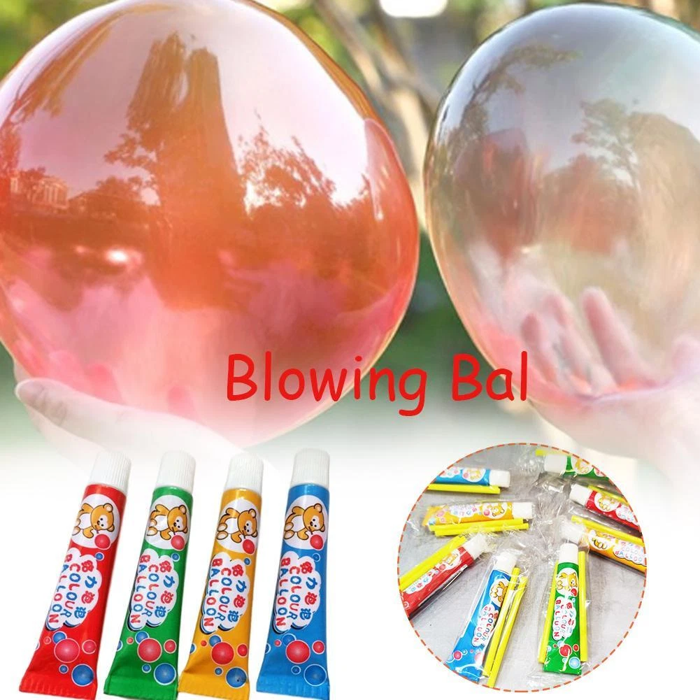 Magic Bubble Glue Toy Blowing Colorful Bubble Ball Balloon Space s,1※ G6G7