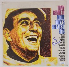 Tony Bennett "More Tony's Greatest Hits" AUTOGRAPH Signed LP Album ACOA