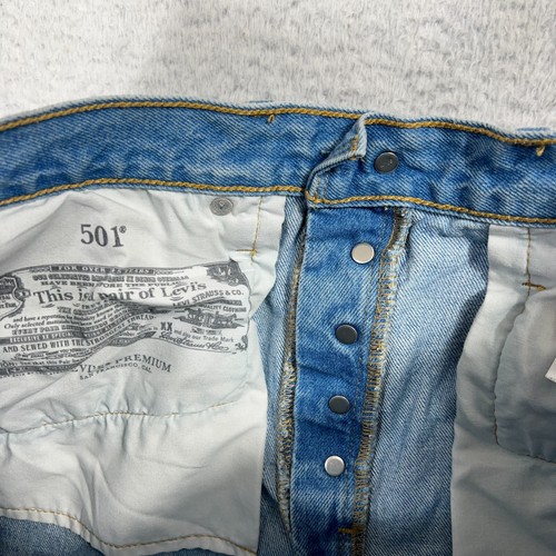 Levi's 501 Premium Shorts Women's Size 30 (W30) Cut Off Button Fly High-Rise - Picture 6 of 11