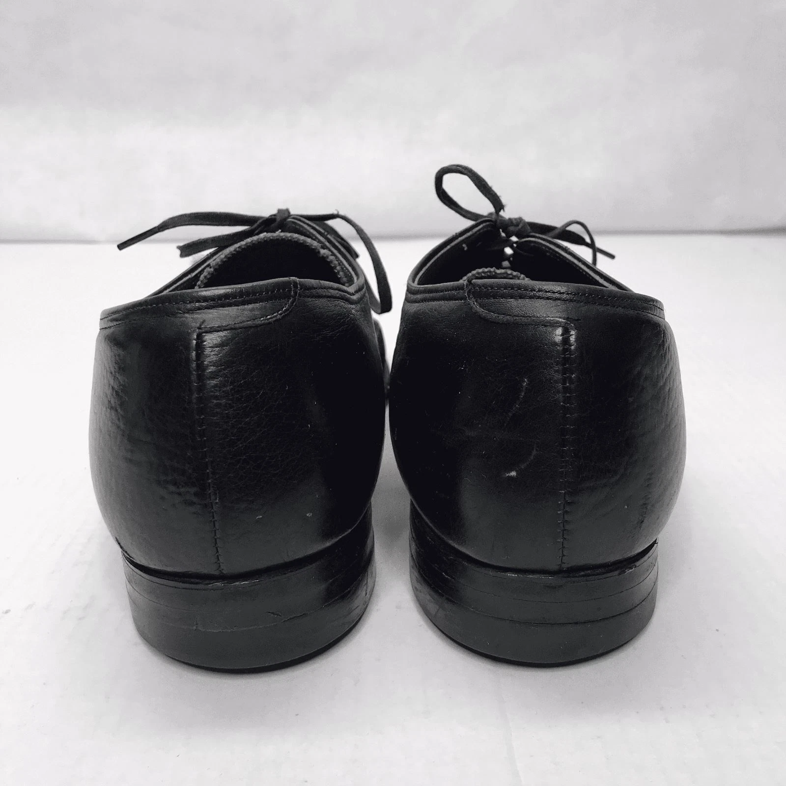 Scarpe eleganti Foot So Port Supreme a coda di rondine da uomo 13AAA in pelle nera stringate vintage