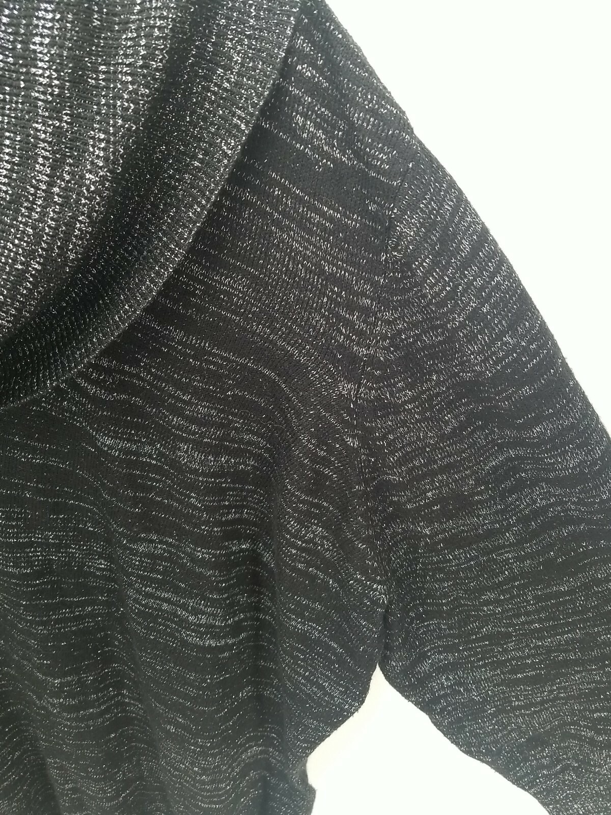 Womens Basic Edition Black Silver Light Sweater T… - image 5