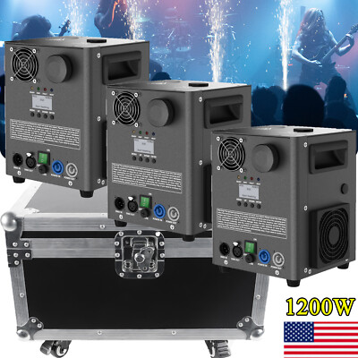 4PCS 1200W Cold Spark Machine Firework Stage Effect DMX DJ Wedding Show Party