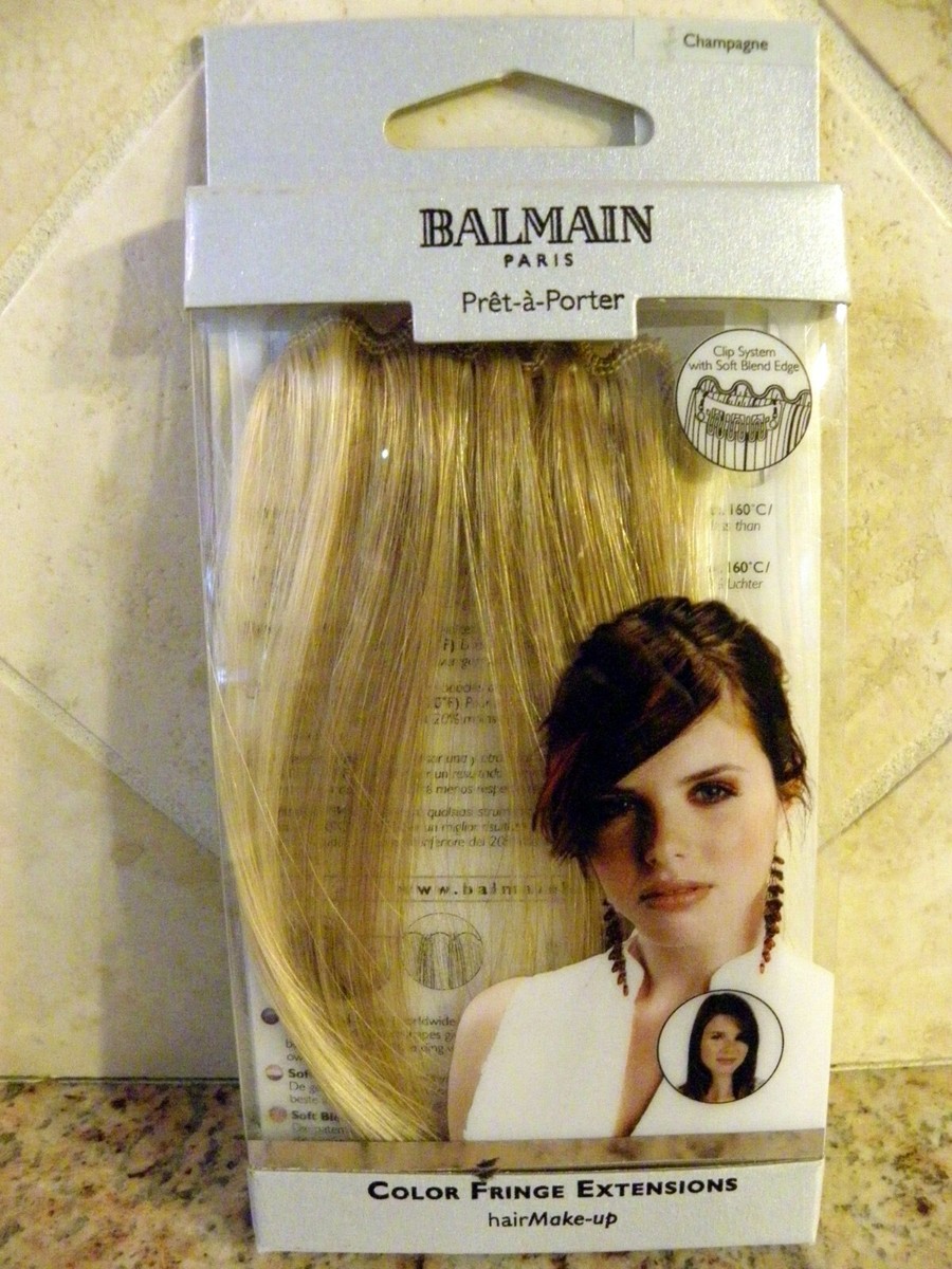 New BALMAIN PARIS Color Fringe Hair Extentions 5.9 display picture 1