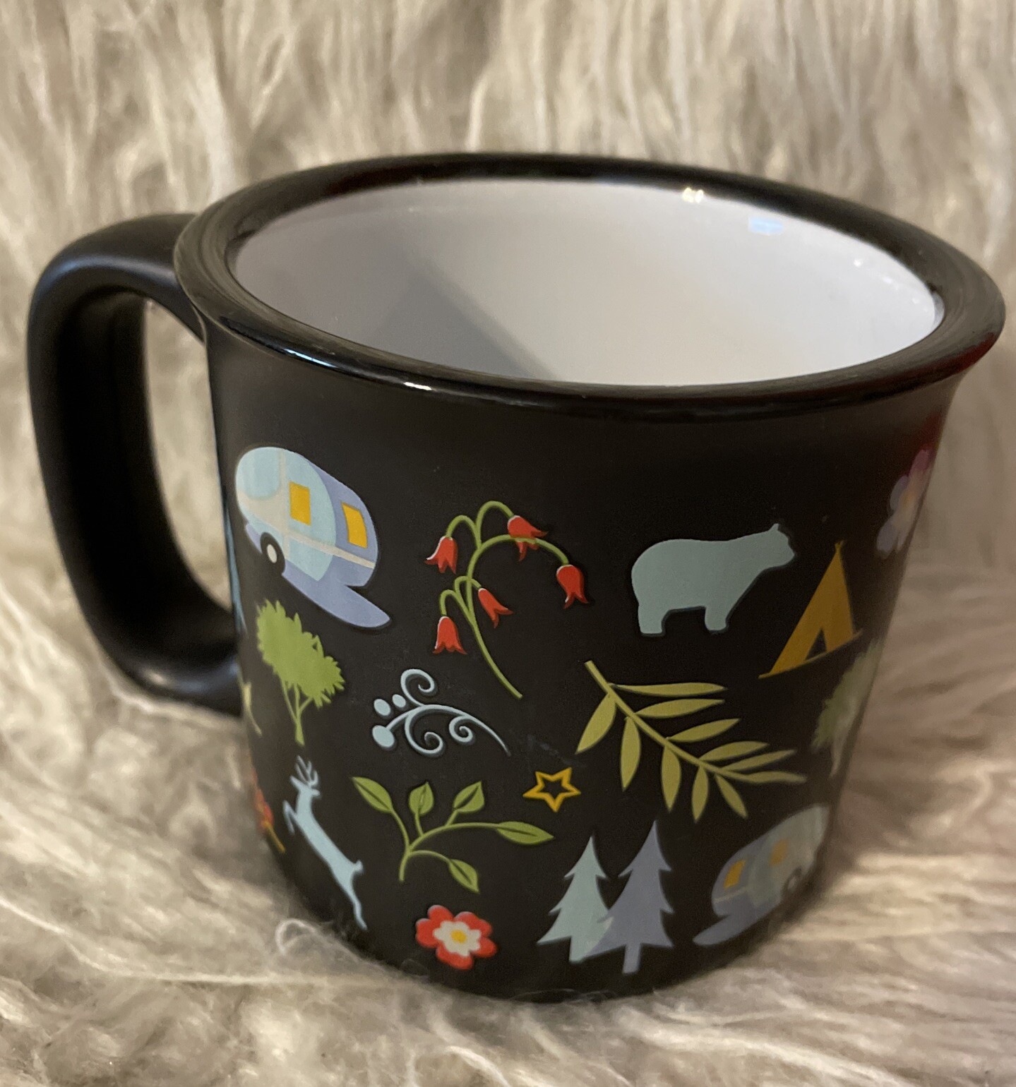 CAMP CASUAL Black Forest Coffee Tea Mug Ceramic 15 FL OZ