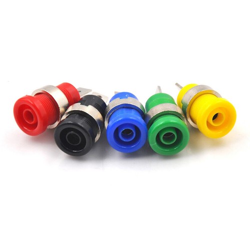 20 piezas enchufes banana de 4 mm conector hembra enchufe conector de cable 5 colores ~ ci - Imagen 7 de 23