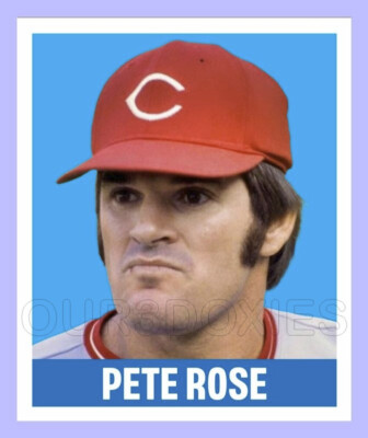 Pete Rose Baseball Trading Card ACEO Cincinnati Reds 48-L-PR-2