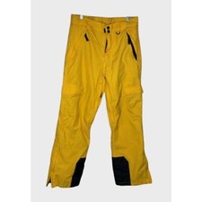 Slalom Zip Pockets Lined Winter Ski Snowboarding Pants Women Size S Yellow
