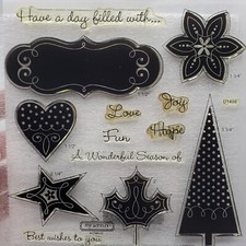 Close to My Heart Acrylix Photopolymer Stamps - CELEBRATION WONDERFUL SEASON