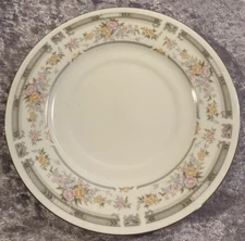 (2) Farberware Southampton (White) 6-1/2" Bread Plate 1992/223K Floral