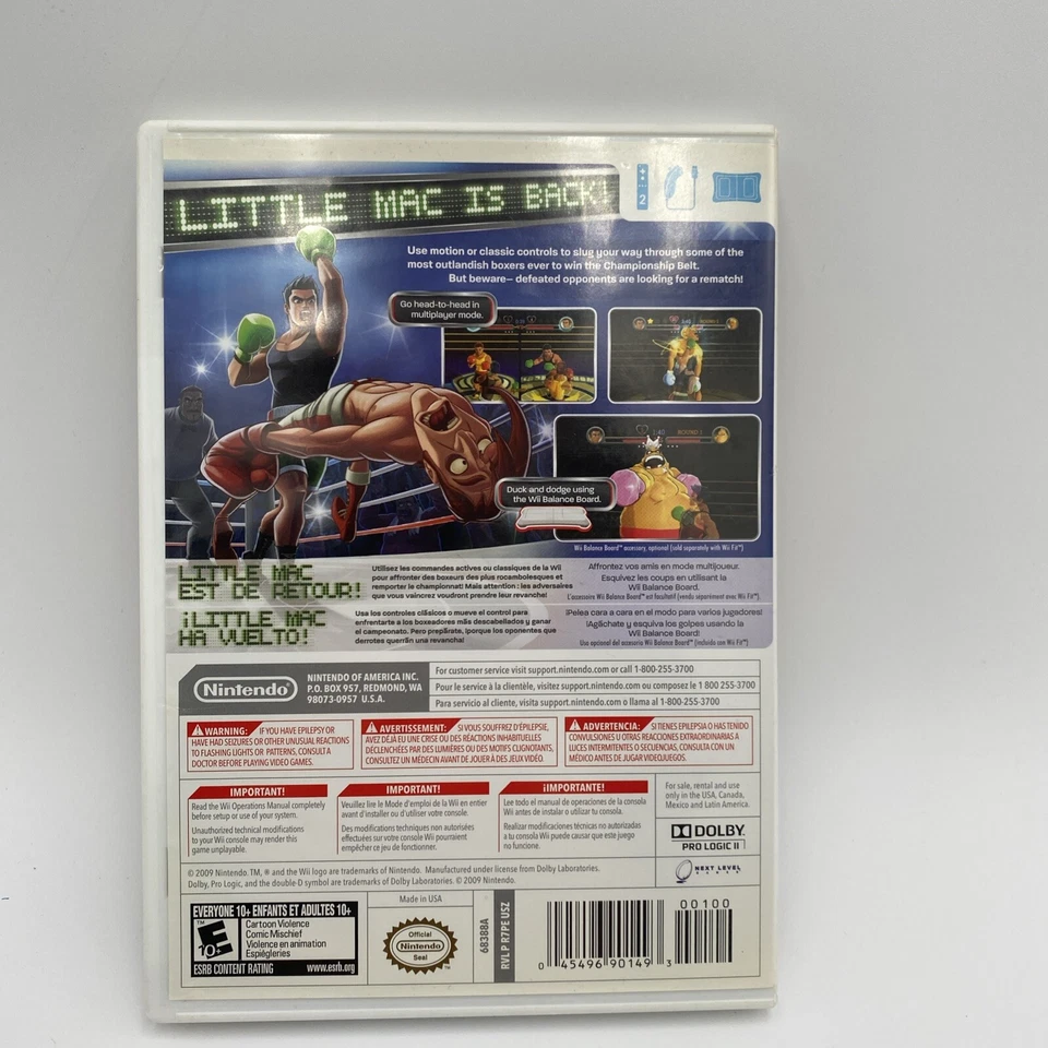 Nintendo Wii Puch-Out Wii CIB Tested - Image 2 of 4