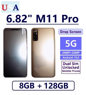 M11 Pro 6.82'' SmartPhone 8GB+128GB Android 10 Dual Unlocked Gold PARTS/REPAIR