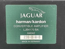 1999 Jaguar XK8 Amplifier Radio System Audio Unit Trunk Mounted OEM LJB4170BA 98