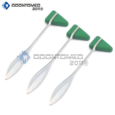 ODM 3 Pcs Taylor Percussion Tendon Neuro Reflex Hammer (Green)