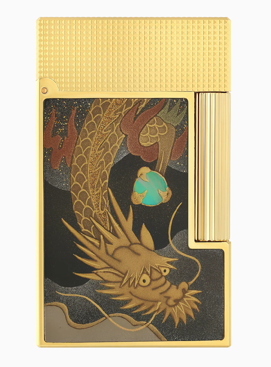 S.T Dupont Maki-E Line 2 Perfect Ping Lighter Dragon Urushi