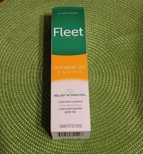 Fleet laxative Enema Mineral Oil 100% Adult Constipation Fast Relief 4.5 oz.
