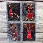 1996/97 Fleer Metal Shredders Michael Jordan Chicago Bulls 4pc Bball Card Lot