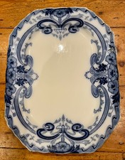 Burgess & Leigh Pottery - Large serving platter Burleigh CHRISTMAS DINNER READY