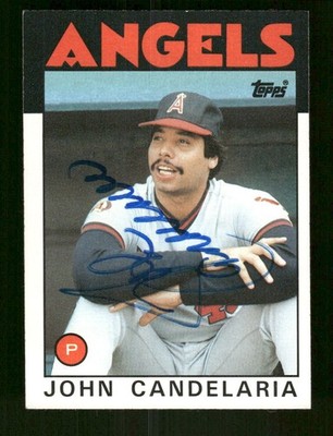 1986 Topps  140 John Candelaria signed auto autograph  ASC BXCP58