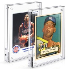 Acrylic Card Frame, Magnetic Trading Display Frames Desktop Clear