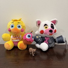 FNAF Five Nights at Freddy's Jazwares Mangle Chica 8" Plush Wave 2 Set of 2 NEW