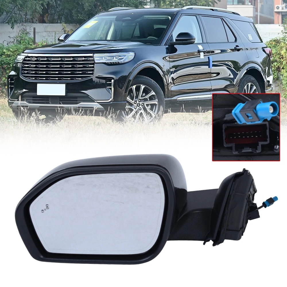 Driver Side Door Mirror For 2020-2024 Ford Explorer w/ Camera w/ Memory 15 Pins