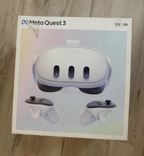Meta Quest 3 512GB Standalone VR Headset, White, with Controllers