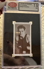 1938 AL DELANEY #11 BOXING CARD WA&AC CHURCHMAN SCD 7.5 NM+