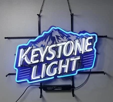 2025 New Keystone Light Glass Neon Sign 24"x20" Beer Bar Lamp Display Artwork