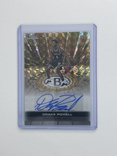 TOPPS CHROME BASKETBALL 25/26 DRAKE POWELL NETS AUTO GEOMETRIC 39/50