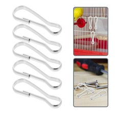 10 Pcs Metal Clips and Fasteners Flagpole Fixing Buckle for Pet Hammock