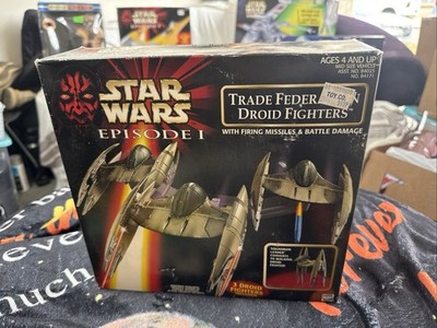 Hasbro Star Wars 1998 Trade Federation Droid Fighters Episode I Sealed
