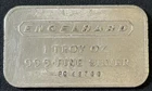 Vintage 1 Oz .999 Fine Silver Engelhard Frosted Back Bar Stack Vintage Silver!!