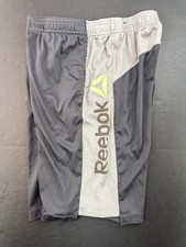 Reebok Kids Athletic Shorts Size 18 XXL Dark Light Gray Sport Summer