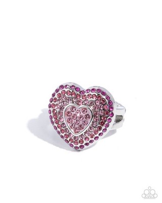 Paparazzi Radiant Resplendence - Pink - Ombr'e Effect Fuchsia to Light Rose Rhin