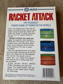 1988 NES Jaleco Racket Attack Box CIRCLE SOQ Rev-A + Game NO SLEEVE NO MANUAL