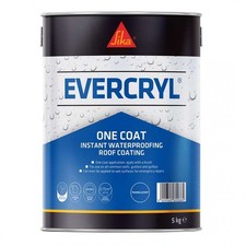 Sika EVERCRYL One Coat Fibre Based Instant Roof Repair Compound 1,2.5,5kg