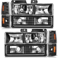 Headlight Assembly Compatible With Gmc Sierra Ck Yukon 1500 2500 1994 1995 1996 Headlight Assembly Compatible With Gmc Sierra Ck Yukon 1500 2500 1994 1995 1996