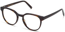Warby Parker WRIGHT Round Eyeglasses Frames Cognac Tortoise M 51-19-140 mm NWT 
