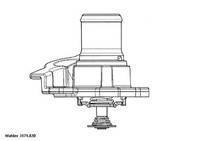 Thermostat KüHlmittel Borgwarner (Wahler) 3171.82D FüR Fiat Iveco Ducato Bus JTD