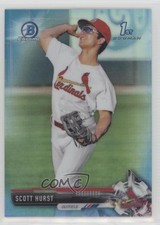 2017 Bowman Draft Chrome Sky Blue Refractor 65/399 Scott Hurst #BDC-126 4n0