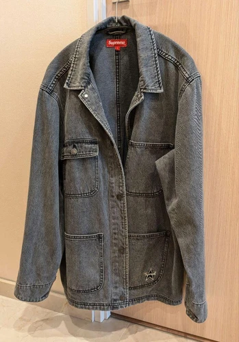 Manteau de corvée Supreme Denim noir